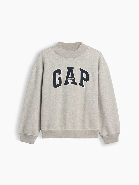 Kids VintageSoft Oversized Mockneck Logo Sweatshirt