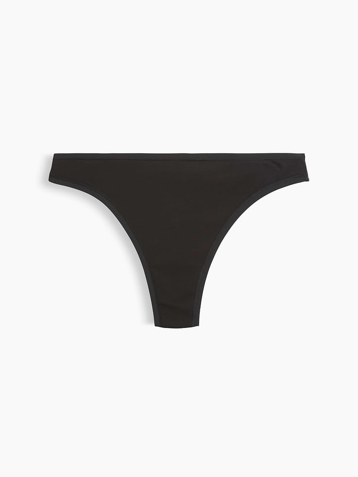 L'image numéro 5 présente Tanga en coton biologique extensible PureDouceur