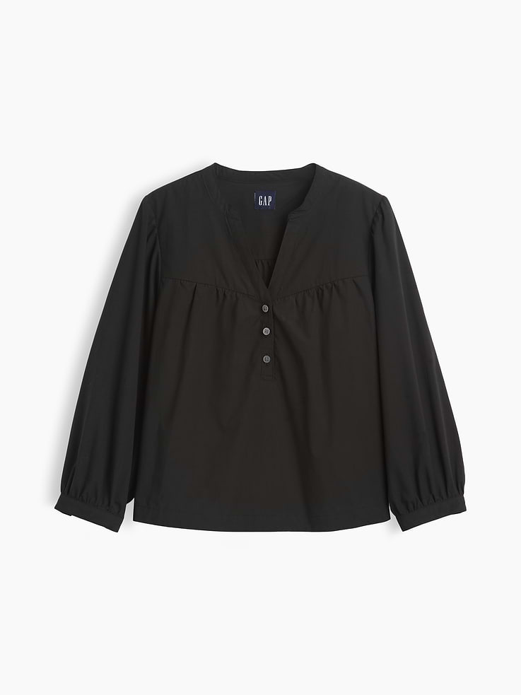 Image number 5 showing, Poplin Popover Top