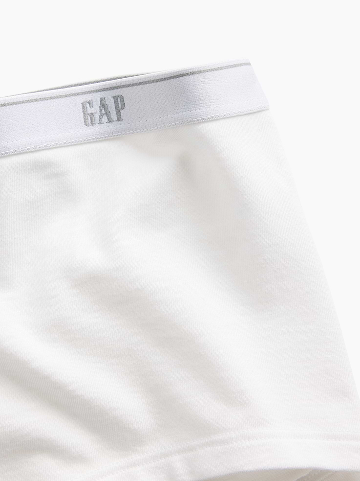 L'image numéro 3 présente Short court en coton biologique extensible PureDouceur à logo
