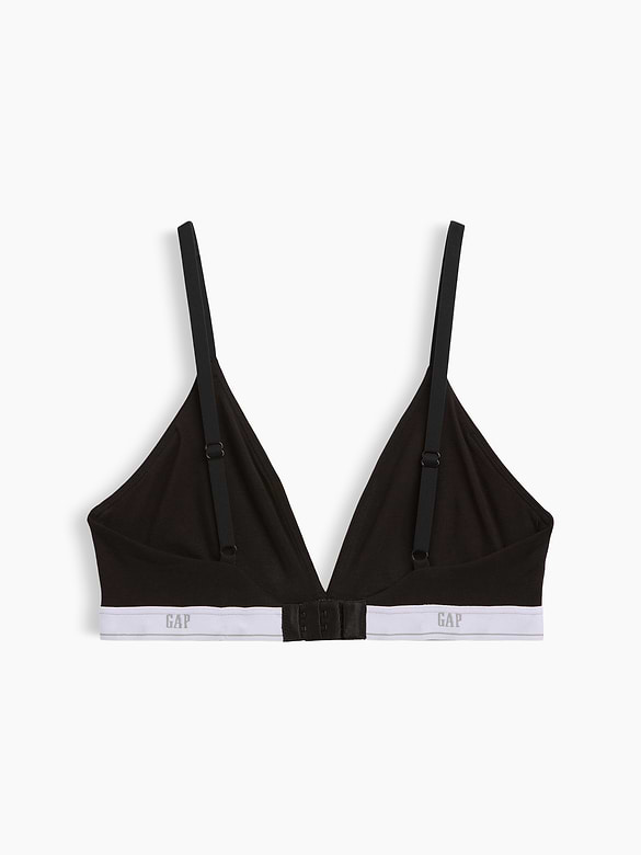 SoftMade Organic Stretch Cotton Logo Triangle Bra
