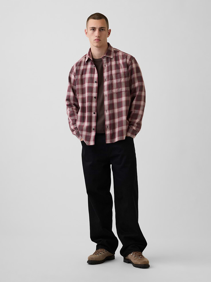 Image number 2 showing, Sunwashed Twill Relaxed Plaid Shirt