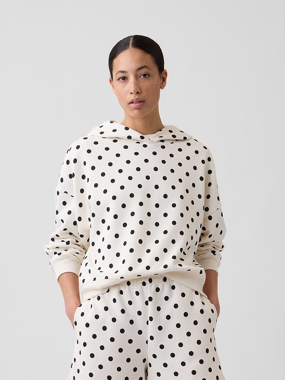 Relaxed Gap Mini-Logo Cropped Hoodie