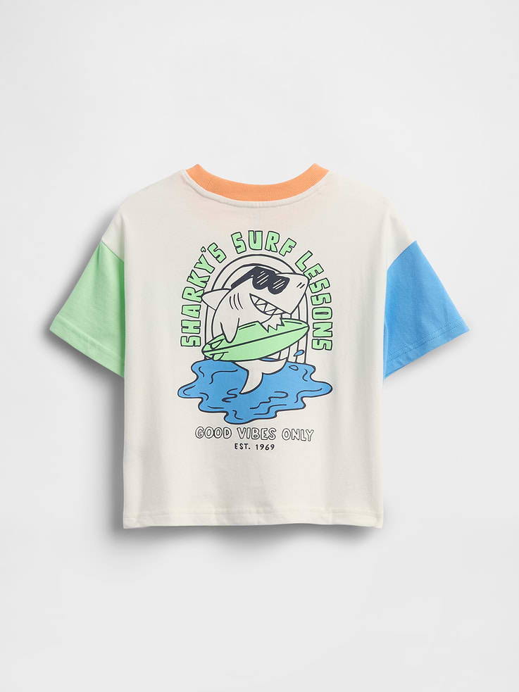 Image number 1 showing, Baby & Toddler Oversized Graphic T-Shirt