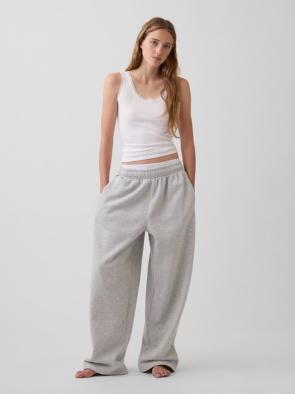 Mini Rib Lace-Trim PJ Tank Top