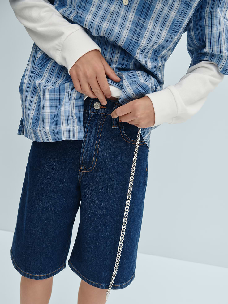 Image number 7 showing, Kids Baggy Denim Shorts