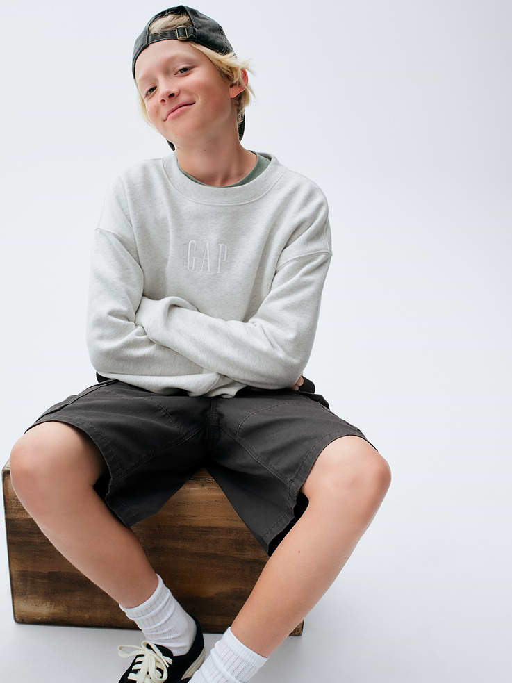Image number 6 showing, Kids VintageSoft Relaxed Logo Sweatshirt