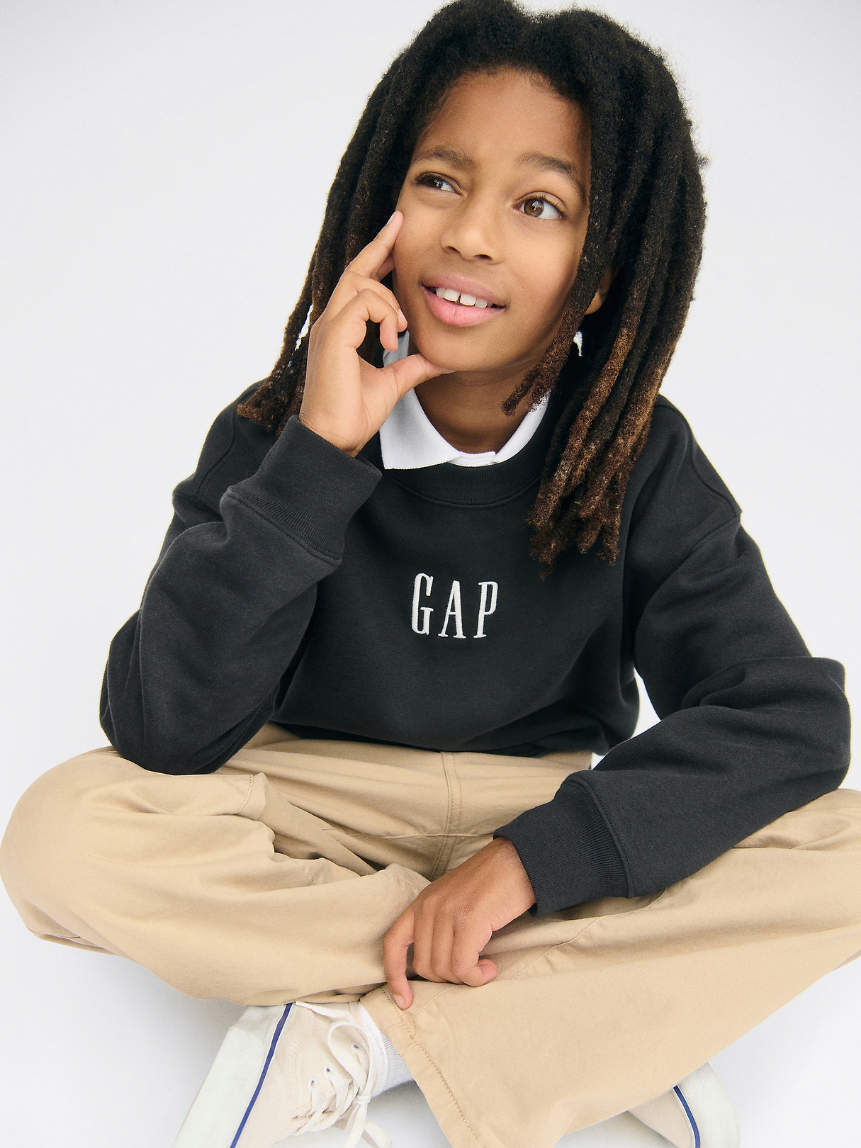 Kids VintageSoft Relaxed Logo Sweatshirt | Gap
