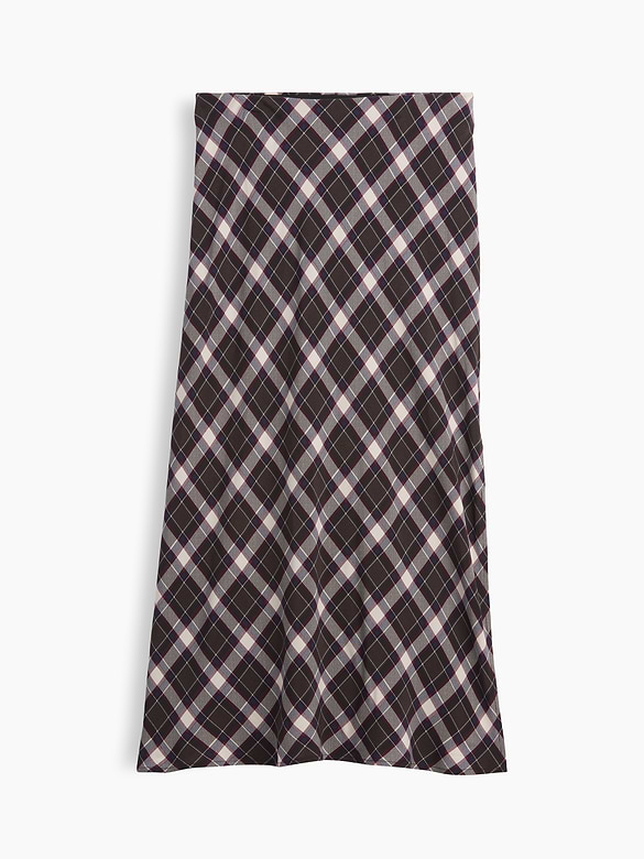 Satin Pull-On Maxi Skirt