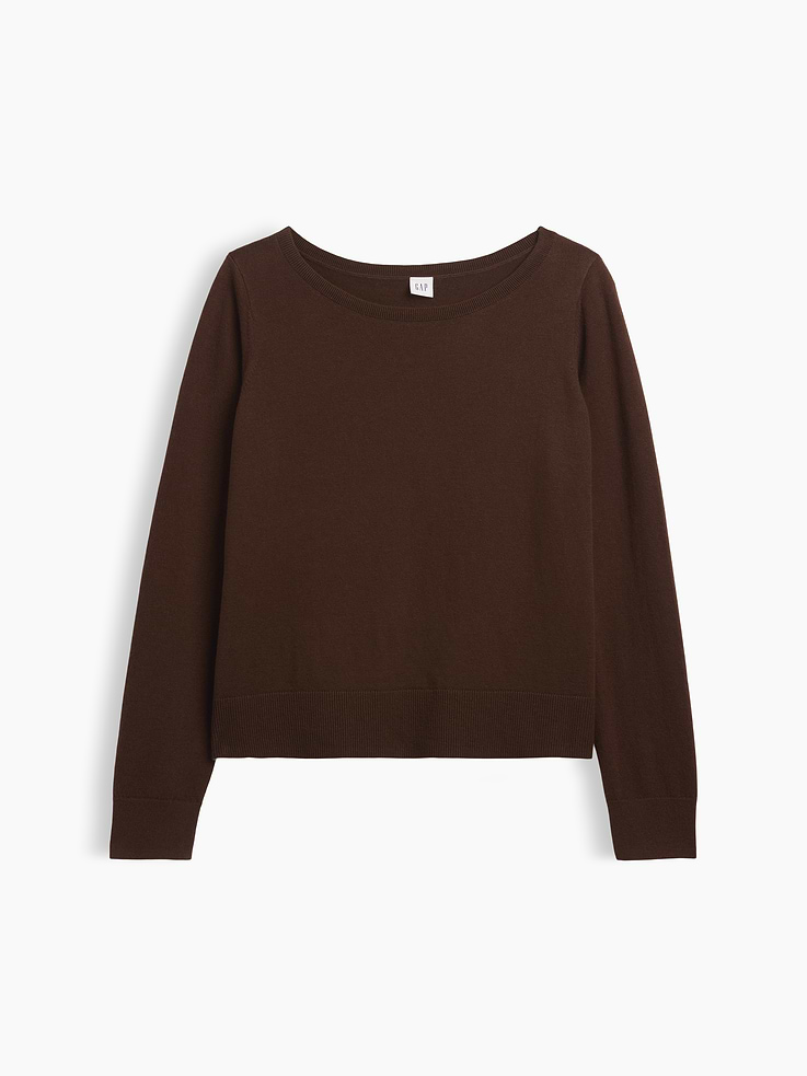 Image number 5 showing, Relaxed Jersey Boatneck Sweater