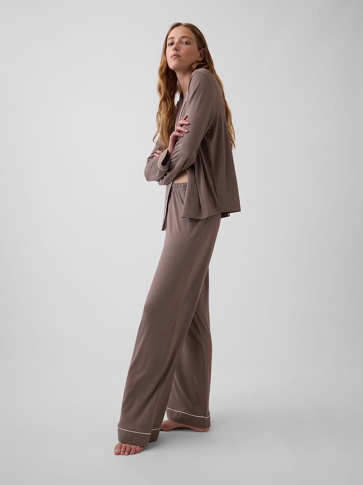 Image number 7 showing, SoftMade Modal PJ Pants