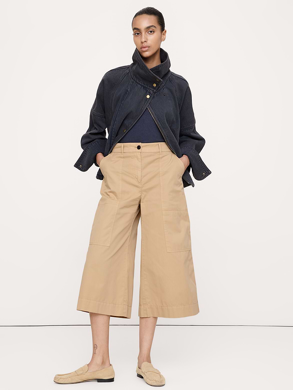Cotton Twill Culotte