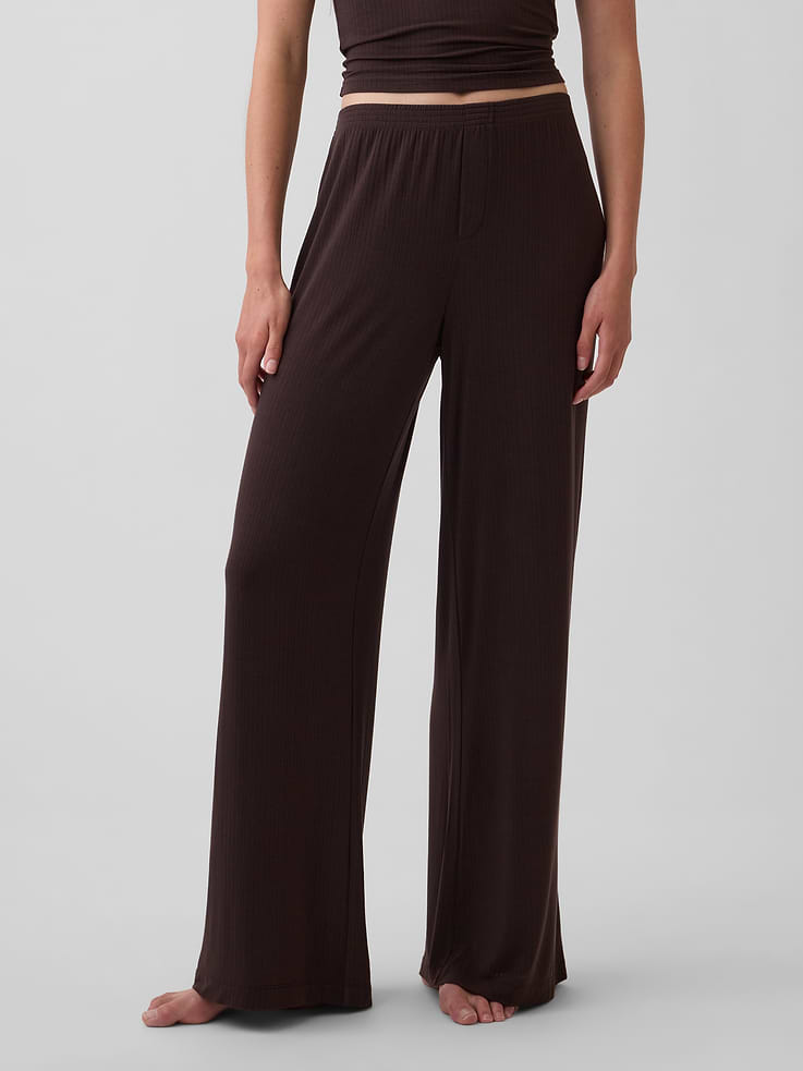 Image number 2 showing, SoftMade Modal Rib PJ Pants