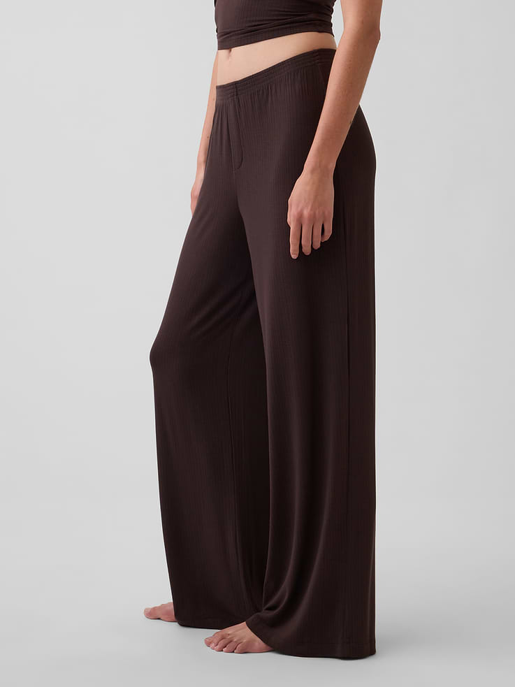 Image number 3 showing, SoftMade Modal Rib PJ Pants