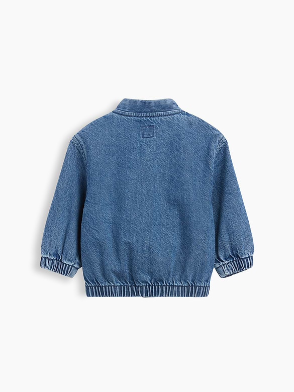 Baby Denim Brannan Bear Varsity Logo Jacket