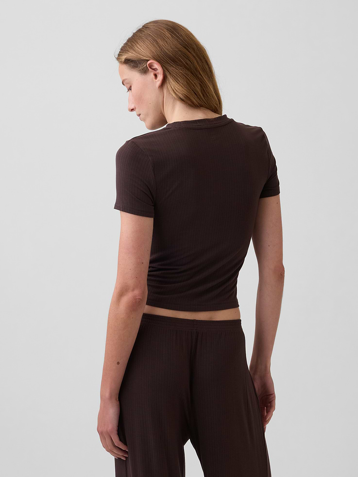 Image number 3 showing, SoftMade Modal Rib PJ T-Shirt
