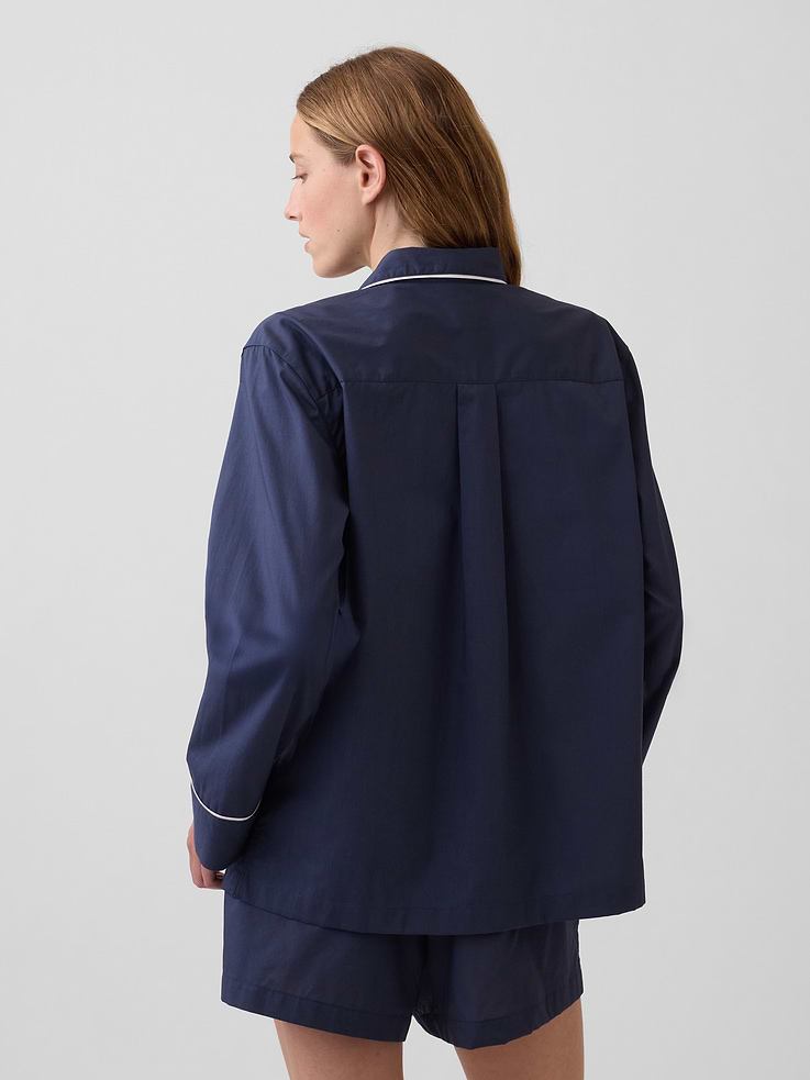 Image number 3 showing, Poplin PJ Shirt