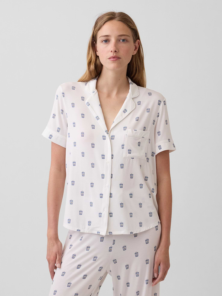 Image number 1 showing, SoftMade Modal PJ Top