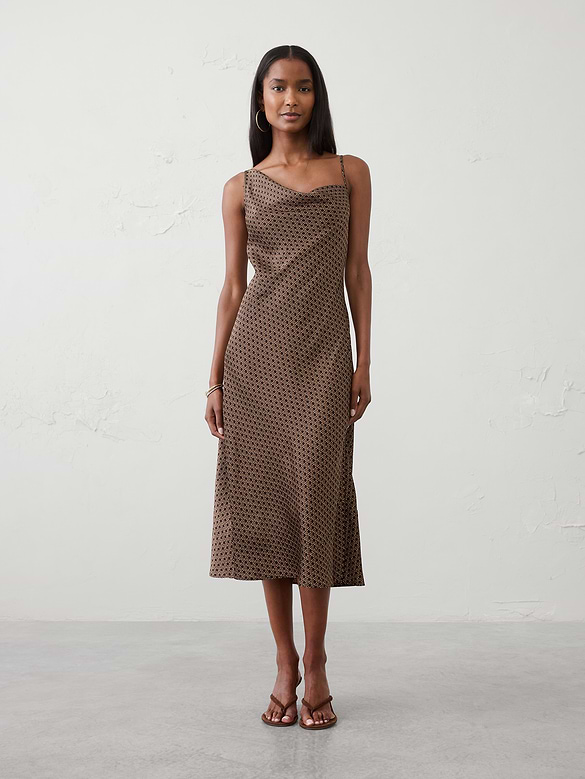 Satin Midi Dress