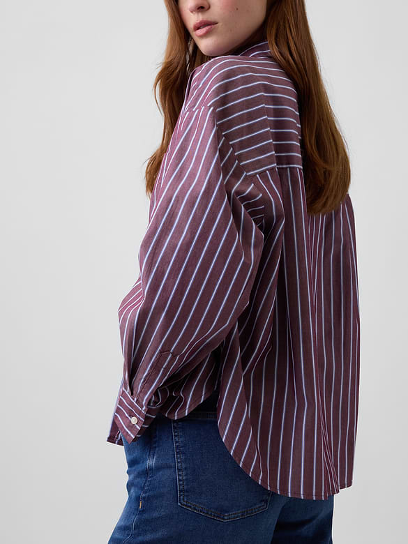 Oversized Shirt in Poplin