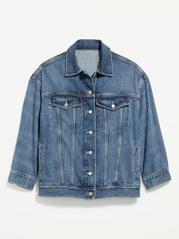 Oversized Jean Trucker Jacket