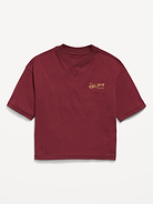 Image number 1 showing, Short-Sleeve Boxy Logo Graphic T-Shirt for Boys