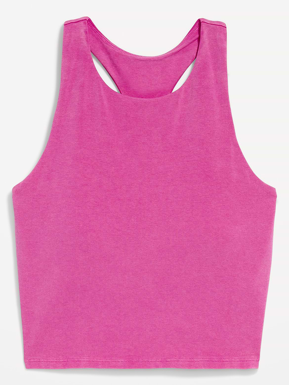Light Support PowerChill High-Neck Racerback Sports Bra