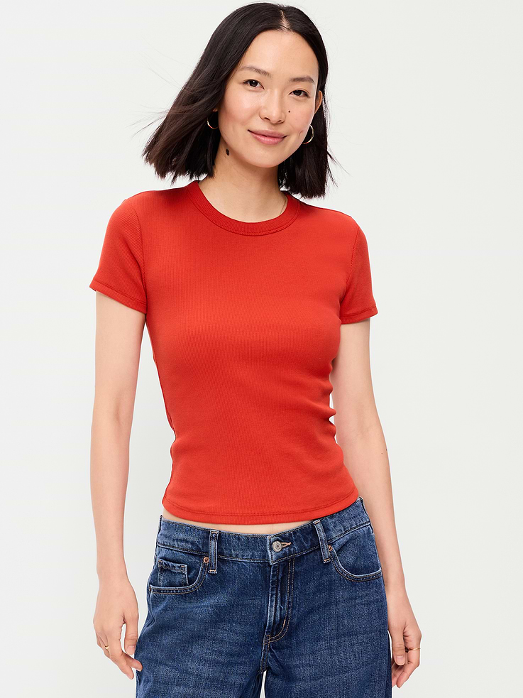 Image number 1 showing, Snug Crop T-Shirt