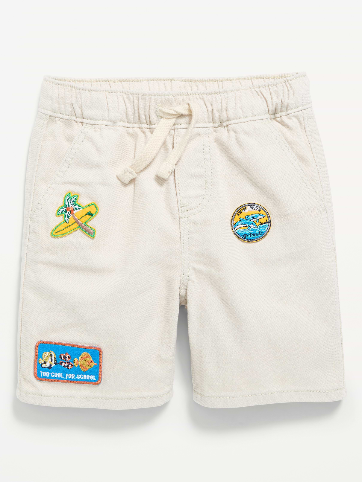 L'image numéro 3 présente Short en denim coupe généreuse à taille élastique pour tout-petit