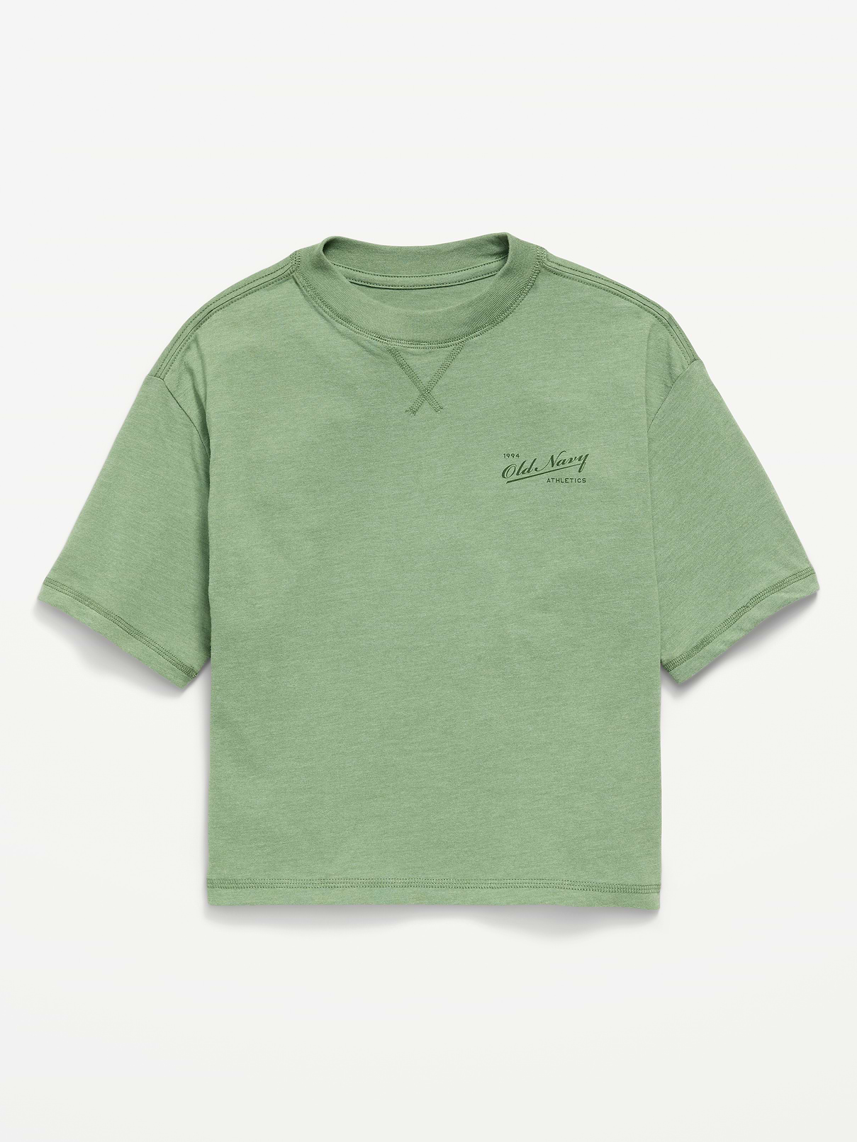 Image number 1 showing, Short-Sleeve Boxy Logo Graphic T-Shirt for Boys
