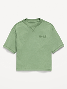 Image number 1 showing, Short-Sleeve Boxy Logo Graphic T-Shirt for Boys