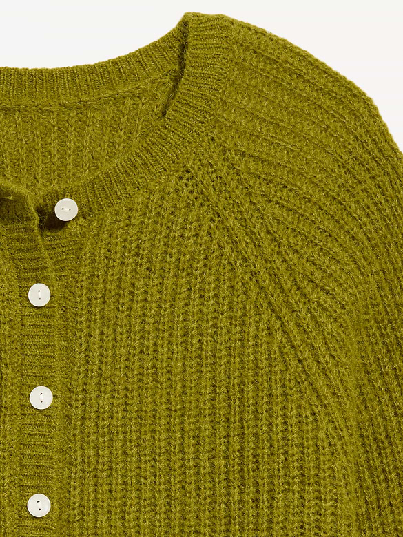 Cozy Slouchy Crew-Neck Cardigan