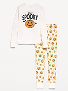 Image number 1 showing, Gender-Neutral Snug-Fit Graphic Pajama Set for Kids
