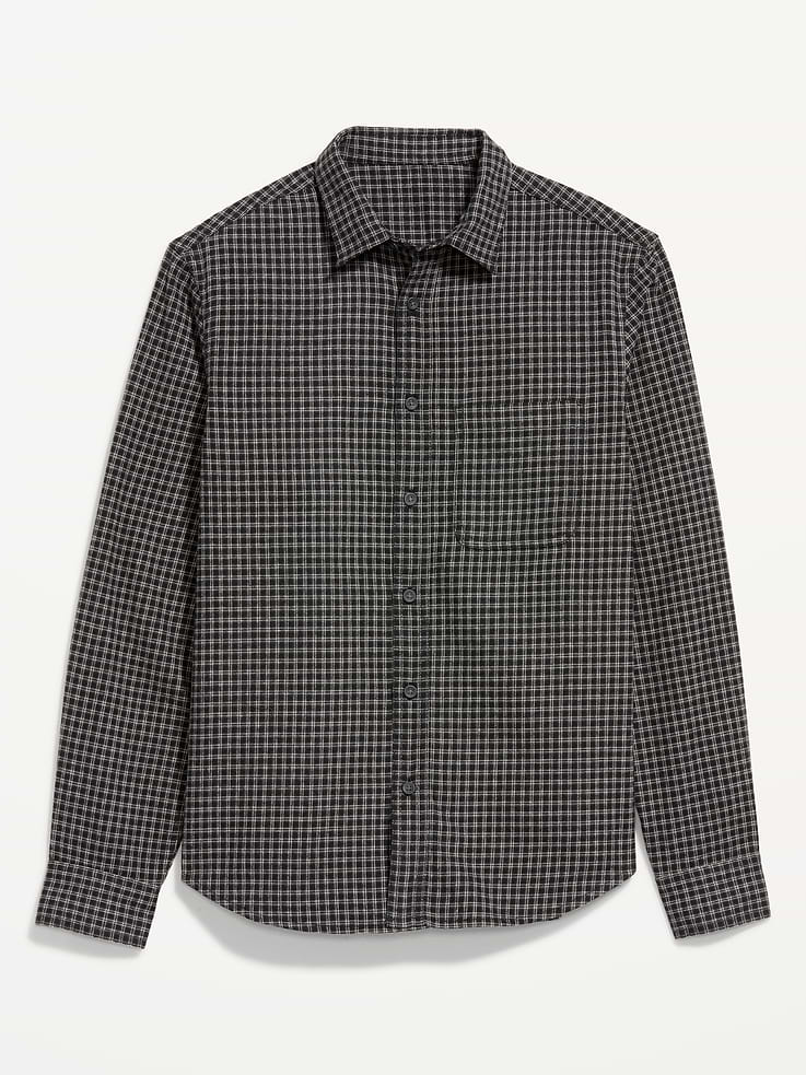 Image number 4 showing, Relaxed Long-Sleeve Plaid Flannel Pocket Shirt