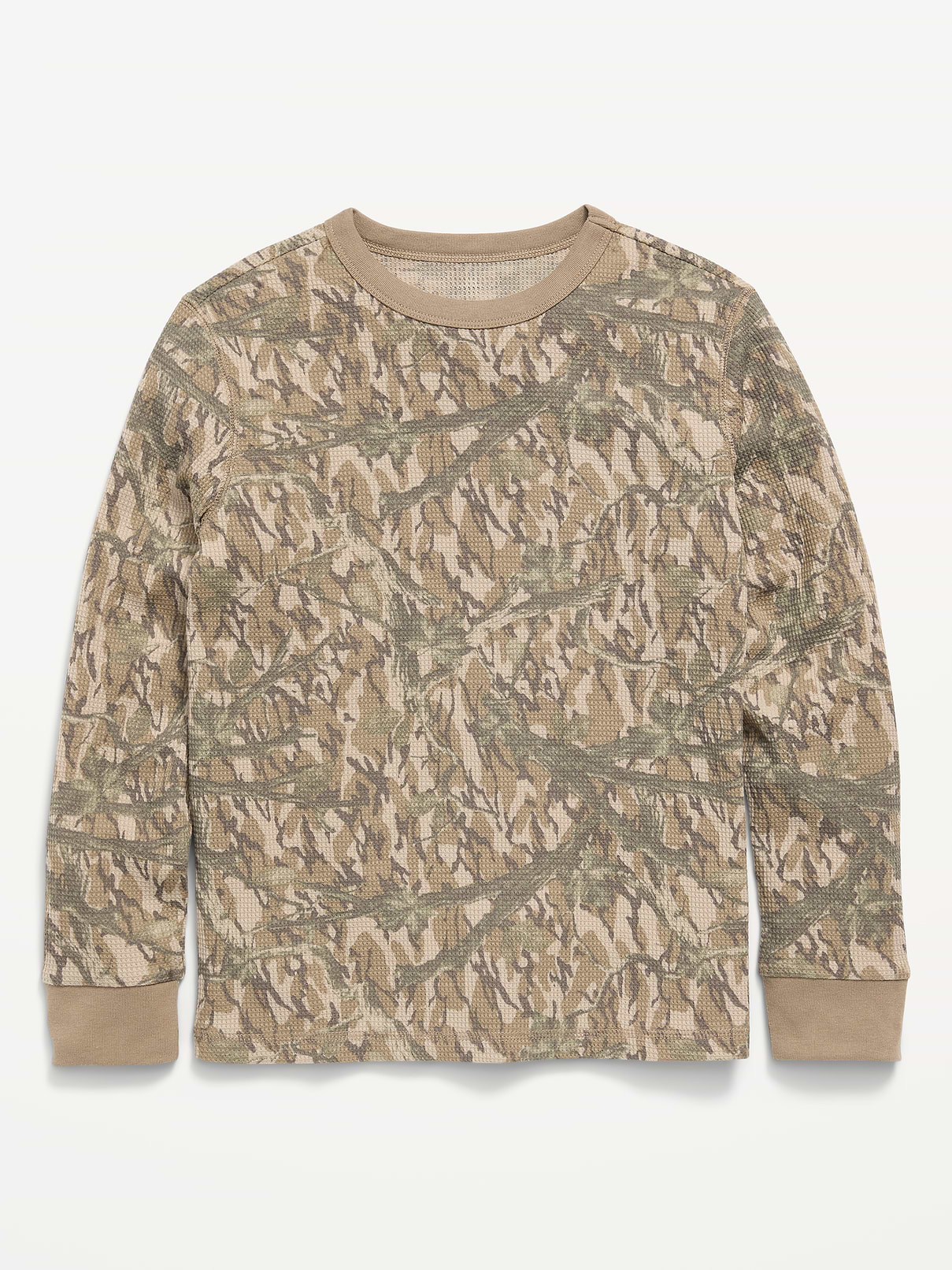 L'image numéro 1 présente T-shirt à manches longues en tricot isotherme gaufré pour garçon