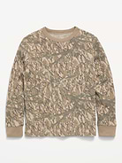L'image numéro 1 présente T-shirt à manches longues en tricot isotherme gaufré pour garçon