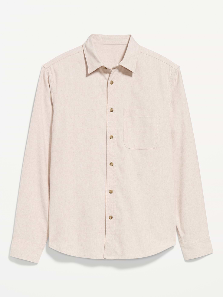 L'image numéro 4 présente Chemise décontractée en flanelle à manches longues avec poche
