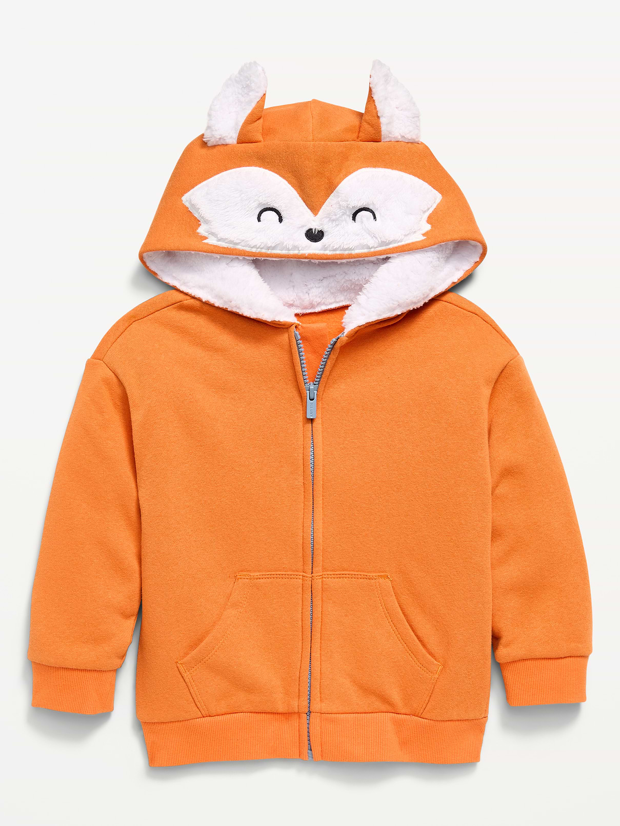 Image number 1 showing, Oversized Critter Full-Zip Hoodie for Toddler Boys