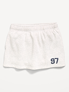 L'image numéro 1 présente Jupe-short en molleton pour fille