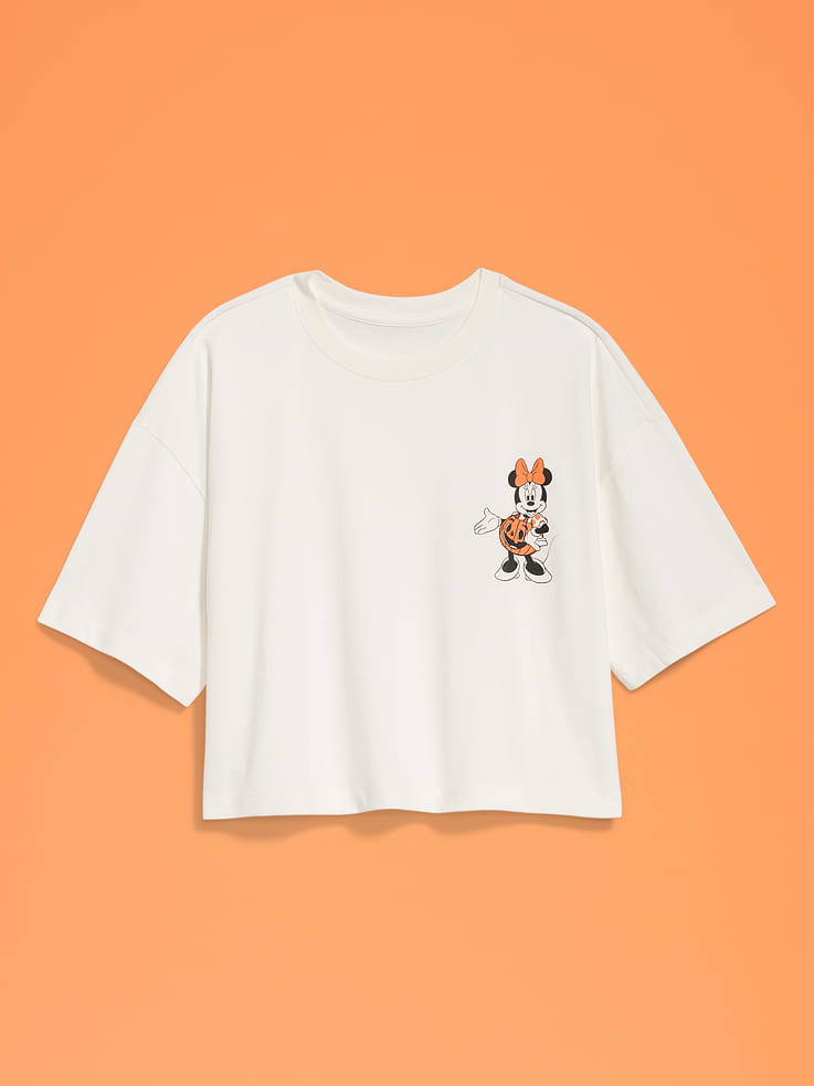 Image number 4 showing, Old Navy x Disney Minnie Mouse Boxy Cropped T-Shirt for Women