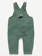 Image number 1 showing, Twill Overalls for Baby