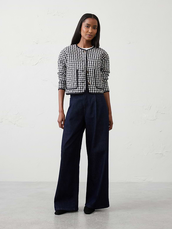 Quilted Gingham Jacket
