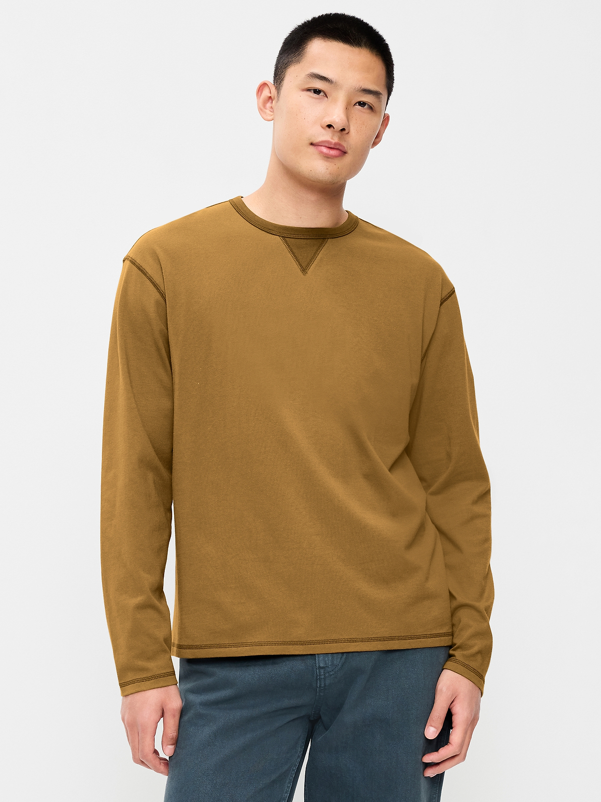 Old Navy ラグラン長袖カットソー XXLサイズ Heavyweight Long-Sleeve T-Shirt | Old Navy