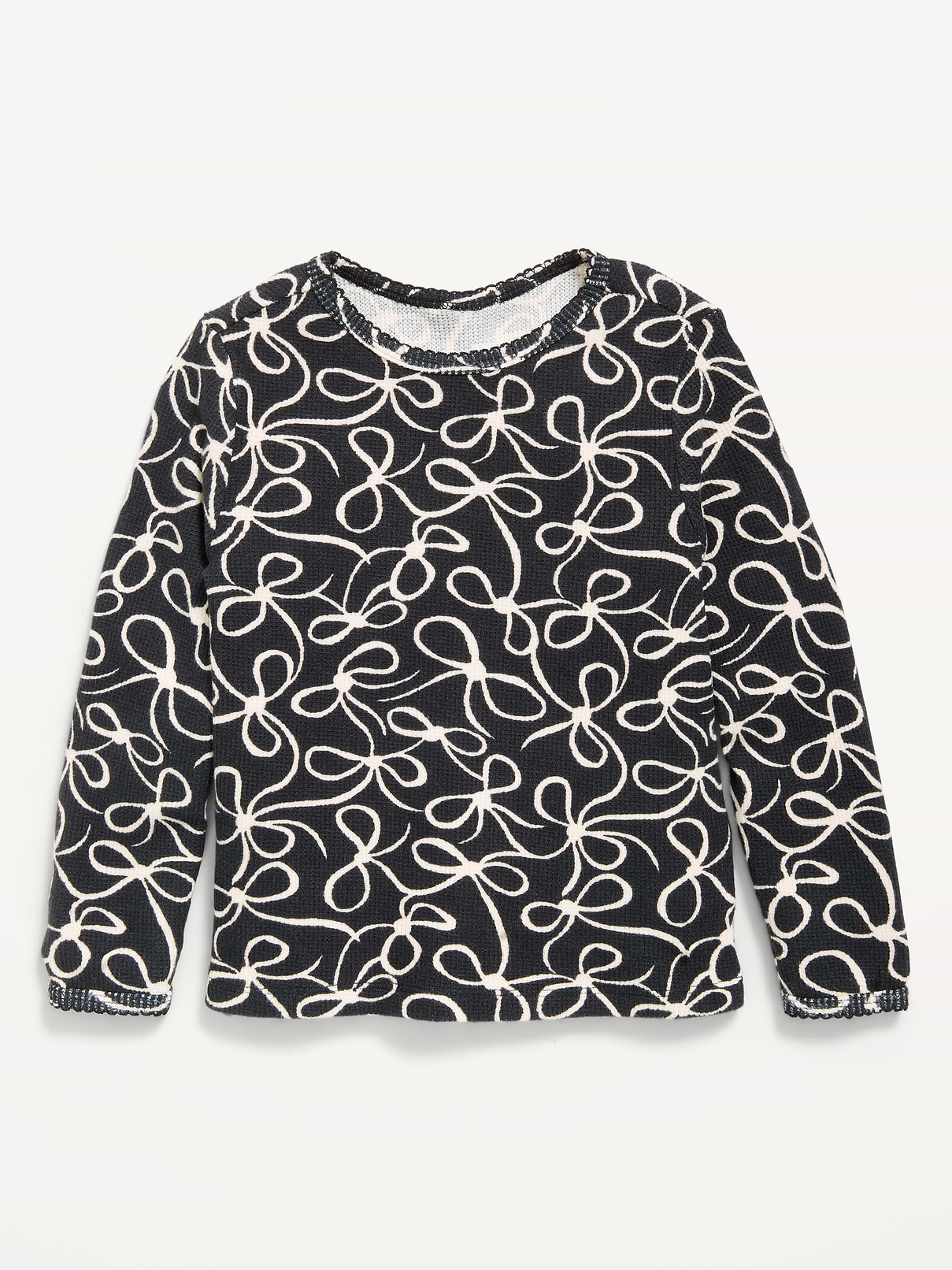 Image number 1 showing, Long-Sleeve Waffle Knit T-Shirt for Toddler Girls