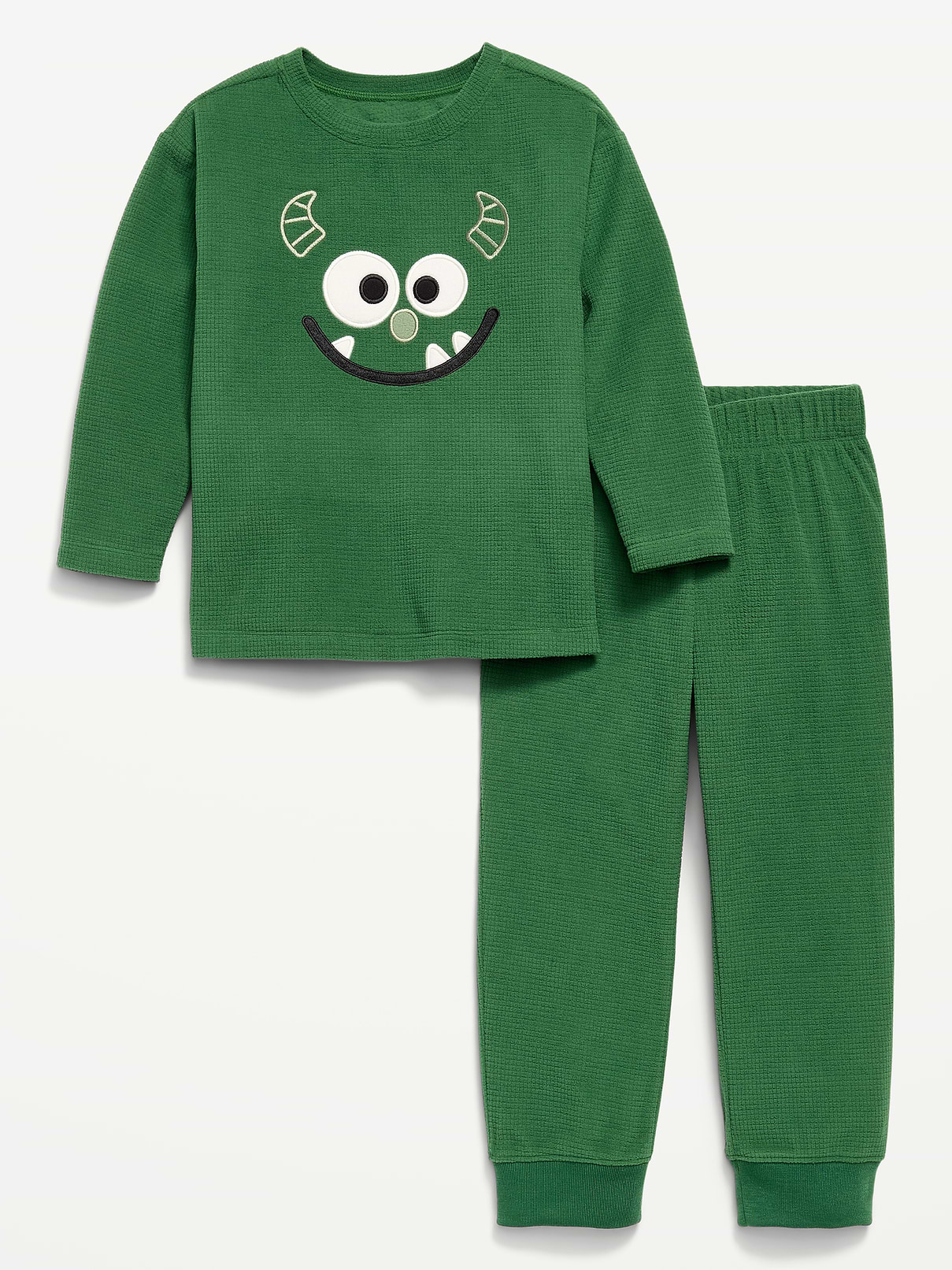 Image number 1 showing, Microfleece Pajama Set for Toddler Boys