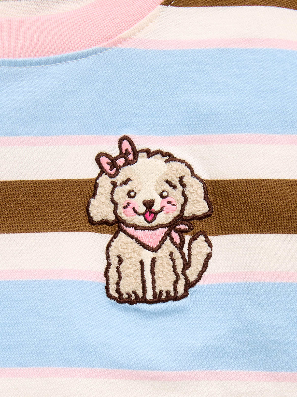 Image number 2 showing, Oversized Long-Sleeve Striped Graphic T-Shirt for Toddler Girls