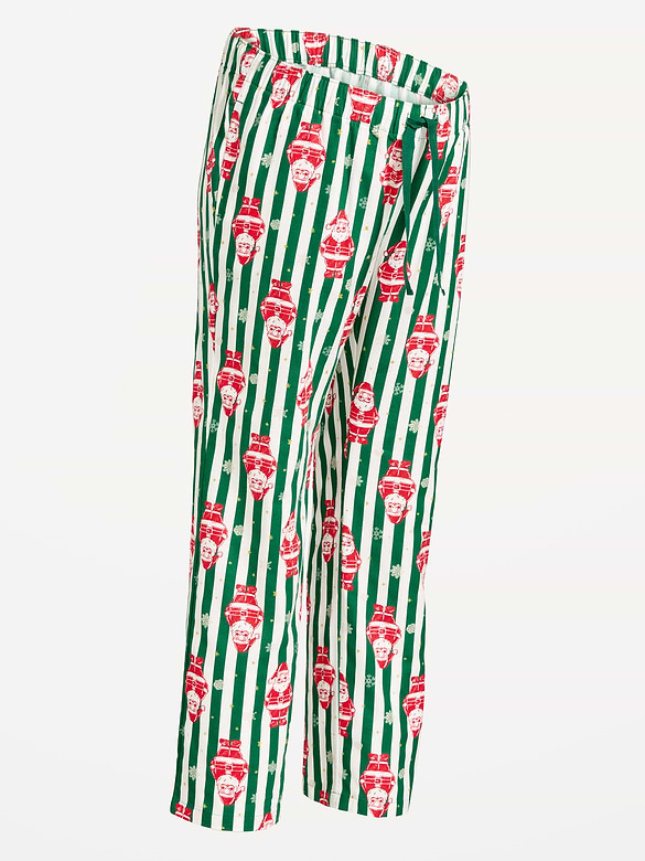 Maternity Printed Flannel Pajama Pants