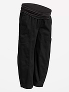 Image number 2 showing, Maternity Rollover-Waist Barrel-Leg Ankle Pants
