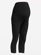 Image number 2 showing, Maternity Full-Panel Cropped Leggings