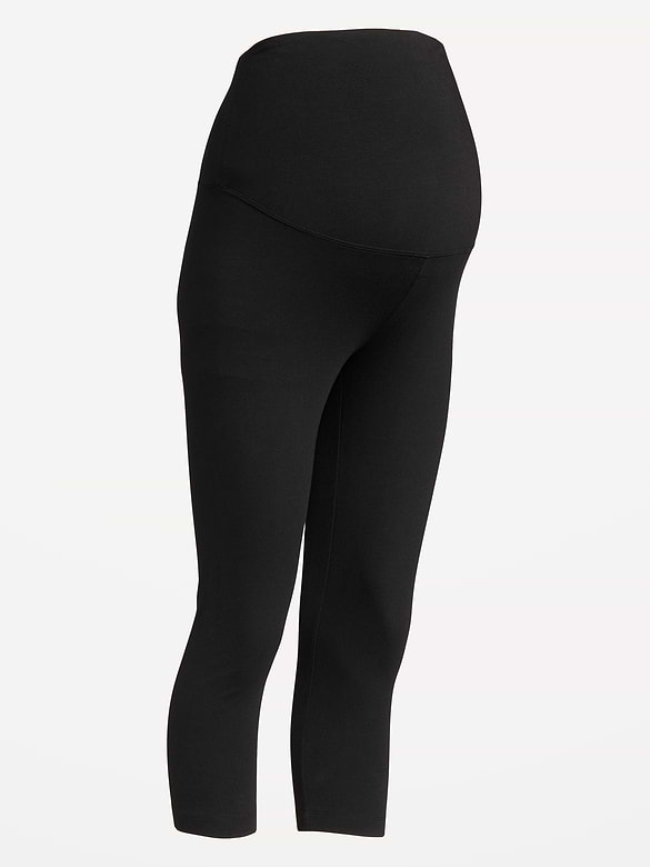 Maternity Full-Panel Cropped Leggings